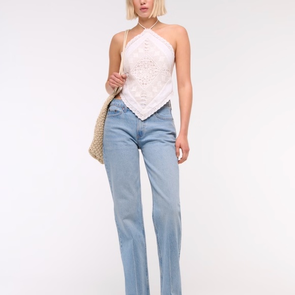 NWT Abercrombie Low Rise Baggy Jeans 24 Short - Picture 1 of 6